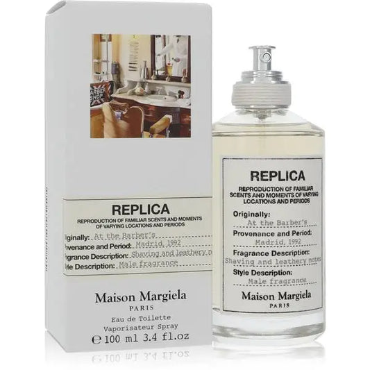 Replica At The Barber's Eau De Toilette Spray By Maison Margiela, 3.4 oz.