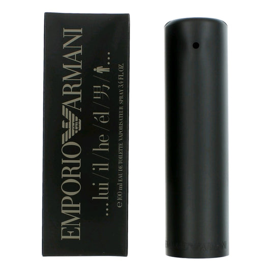 Emporio Armani He by Giorgio Armani, 3.4 oz Eau De Toilette Spray for Men