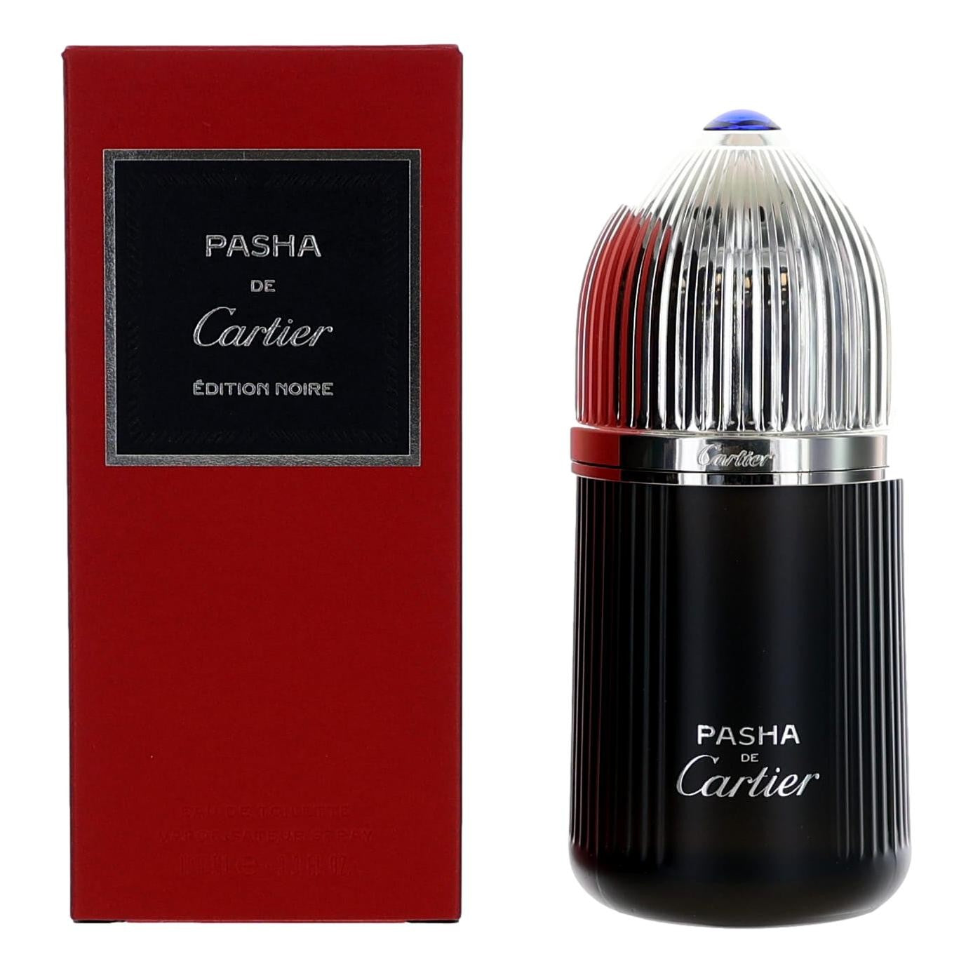 Pasha de Cartier Edition Noire by Cartier, 3.3 oz Eau De Toilette Spray for Men