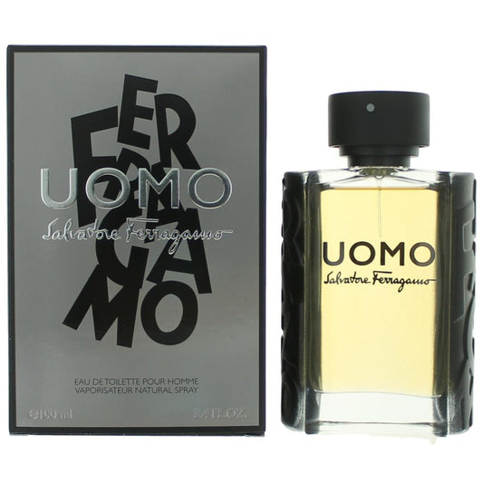 Uomo by Salvatore Ferragamo, 3.4 oz Eau De Toilette Spray for Men