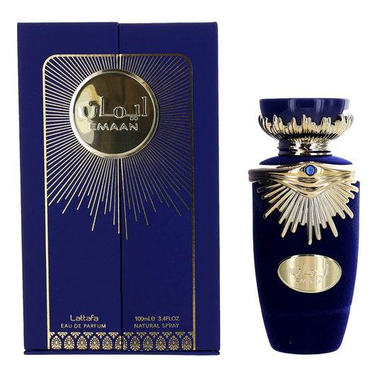 Emaan by Lattafa, 3.4 oz Eau De Parfum Spray for Unisex