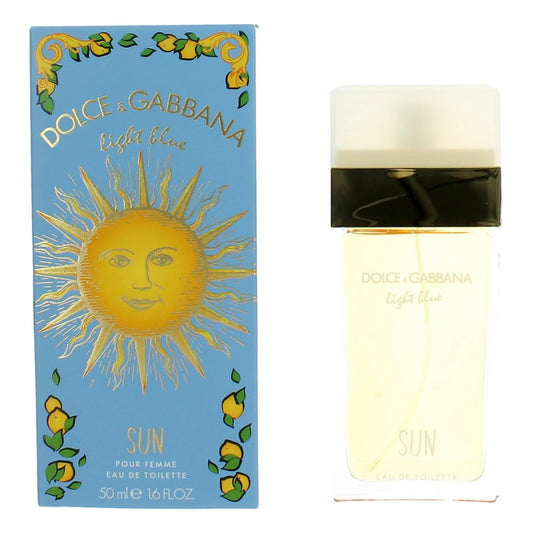 Light Blue Sun by Dolce & Gabbana, 1.6 oz Eau De Toilette Spray for Women